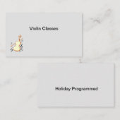 バイオリンの名刺 名刺 (正面/裏面)