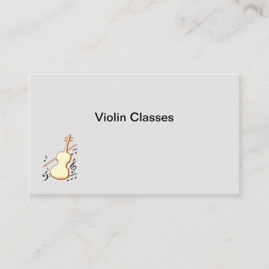 バイオリンの名刺 名刺 (正面)