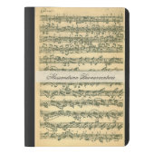 バイオリンの名前をカスタムするのためのBach Chaconneの原稿 エクストララージMoleskineノートブック (正面)