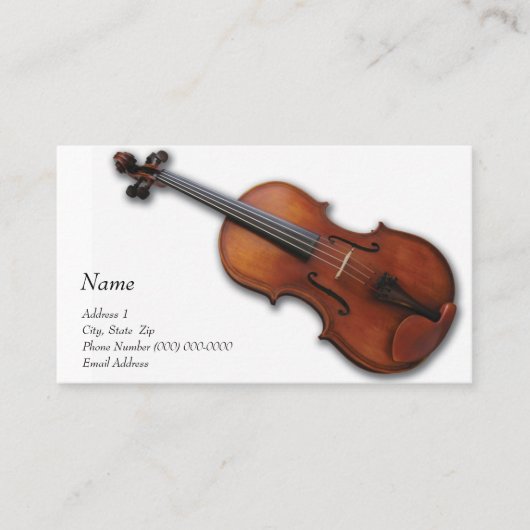 バイオリンの場所のためのバイオリンのビオラの名刺 名刺 (正面)