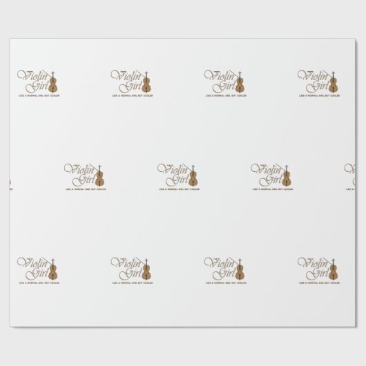 バイオリンの女の子は普通の女の子だクールが ラッピングペーパー (フラット)