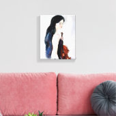 バイオリンの女の子 キャンバスプリント (インサイチュ (リビング))