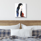 バイオリンの女の子 キャンバスプリント (インサイチュ (寝室))