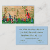 バイオリンの庭 名刺 (正面/裏面)