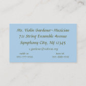 バイオリンの庭 名刺 (裏面)