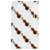 バイオリンの恋人、クラシック音楽のひもの楽器 スモールペーパーバッグ (正面)