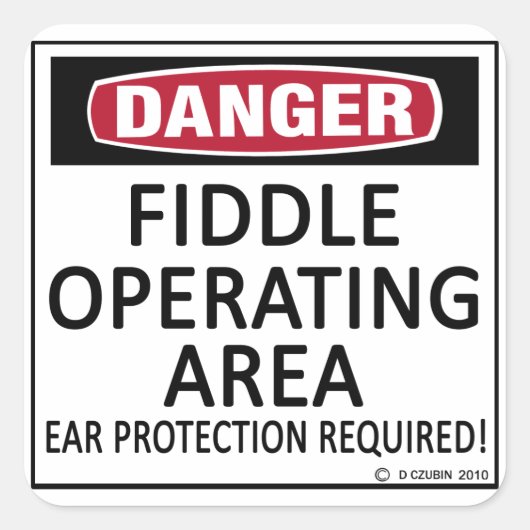 バイオリンの操作領域 スクエアシール (正面)