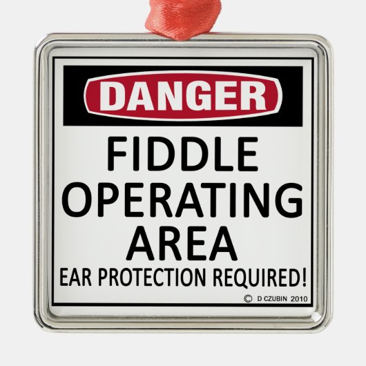 バイオリンの操作領域 メタルオーナメント (正面)