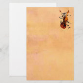 バイオリンの文房具 便箋 (正面/裏面)