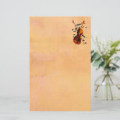 バイオリンの文房具 便箋 (スタンド正面)