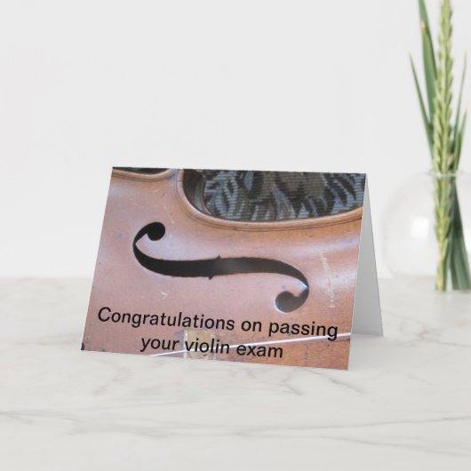 バイオリンの検査 カード (正面)