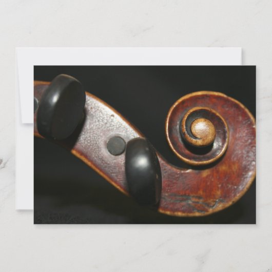 バイオリンの演奏会の招待状カード 招待状 (正面)