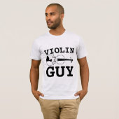 バイオリンの男のTシャツ Tシャツ (正面フル)