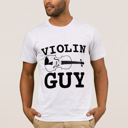 バイオリンの男のTシャツ Tシャツ (正面)