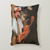 バイオリンの芸術を持つ静かな素晴らし生活 アクセントクッション (正面(垂直))