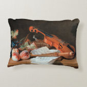 バイオリンの芸術を持つ静かな素晴らし生活 アクセントクッション (裏面)