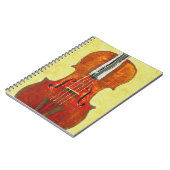 バイオリンの螺線形ノート ノートブック (左側)