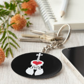 バイオリンの贈り物，キーチェーン キーホルダー (側面)