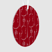 バイオリンの輪郭 オーナメント (正面)