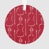 バイオリンの輪郭 オーナメント (裏面)