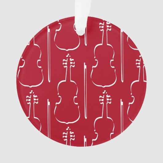 バイオリンの輪郭 オーナメント (正面)