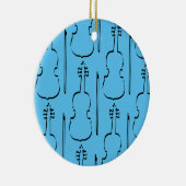 バイオリンの輪郭 セラミックオーナメント (右)
