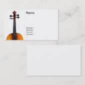 バイオリンの近い上り 名刺 (正面/裏面)