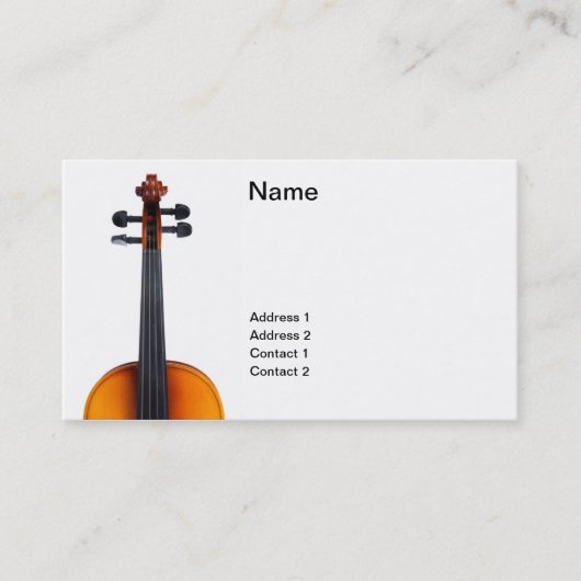 バイオリンの近い上り 名刺 (正面)