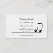 バイオリンの鍵 名刺 (裏面)