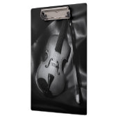 バイオリンの静物画のB&Wイメージ クリップボード (左)