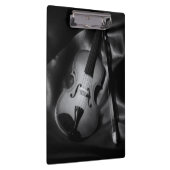 バイオリンの静物画のB&Wイメージ クリップボード (右)