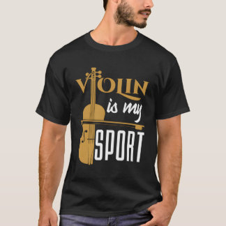 バイオリンは私のスポーツかわいいバイオリニストのコンサート音楽か Tシャツ
