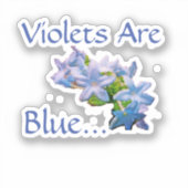 バイオリンは青… シール (正面)