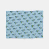 バイオリンは青… フリースブランケット (正面(横))