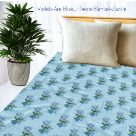 バイオリンは青… フリースブランケット