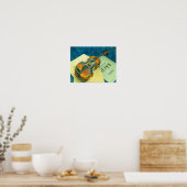 バイオリンを使った静物生活, 1921 ポスター (キッチン)