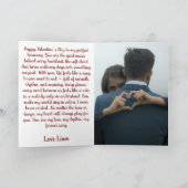 バイオリンを弾くテディベア カード (内部)