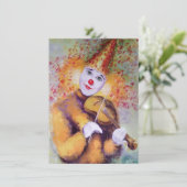 バイオリンを弾く優しいピエロ 招待状 (スタンド正面)