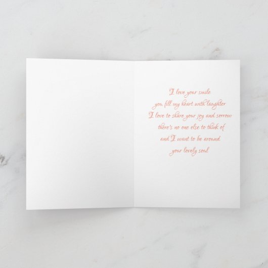 バイオリンを弾く女性のバレンタインデーのカード シーズンカード (内部)