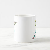バイオリンを弾く棒人間 コーヒーマグカップ (中央)