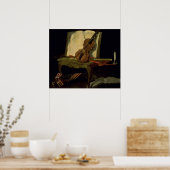 バイオリンを持った静物生活 ポスター (キッチン)