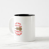 バイオリンを遊好きで全部無視したい ツートーンマグカップ (正面左)