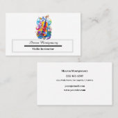 バイオリンインストラクター名刺 名刺 (正面/裏面)