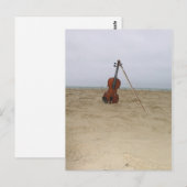 バイオリンオンビーチ ポストカード (正面/裏面)