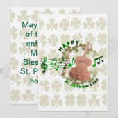 バイオリンセントパトリックデー シーズンカード (正面/裏面)