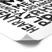 バイオリンタイポグラフィ ポスター (角)