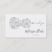 バイオリンデザイン白黒 名刺 (正面)