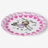 バイオリンプレーヤーの紙皿 ペーパープレート (アングル)