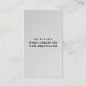 バイオリンプレーヤー音楽芸術家コンサートのマスターの先生 名刺 (裏面)