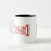 バイオリンプレーヤー ツートーンマグカップ (正面左)